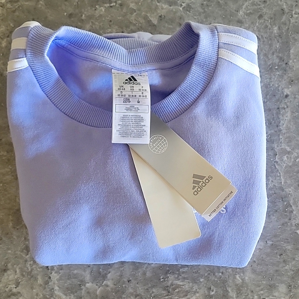 Womens Adidas Purple Long-sleeved Sweatshirt